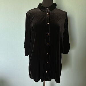 Calvin Klein velvet shirt